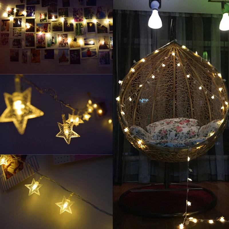 برين جيغلز- أضواء LED تعمل بالبطارية - عدد 40 نجوم