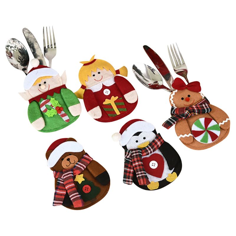 Party Propz - Christmas Cutlery Holder - Pack of 4