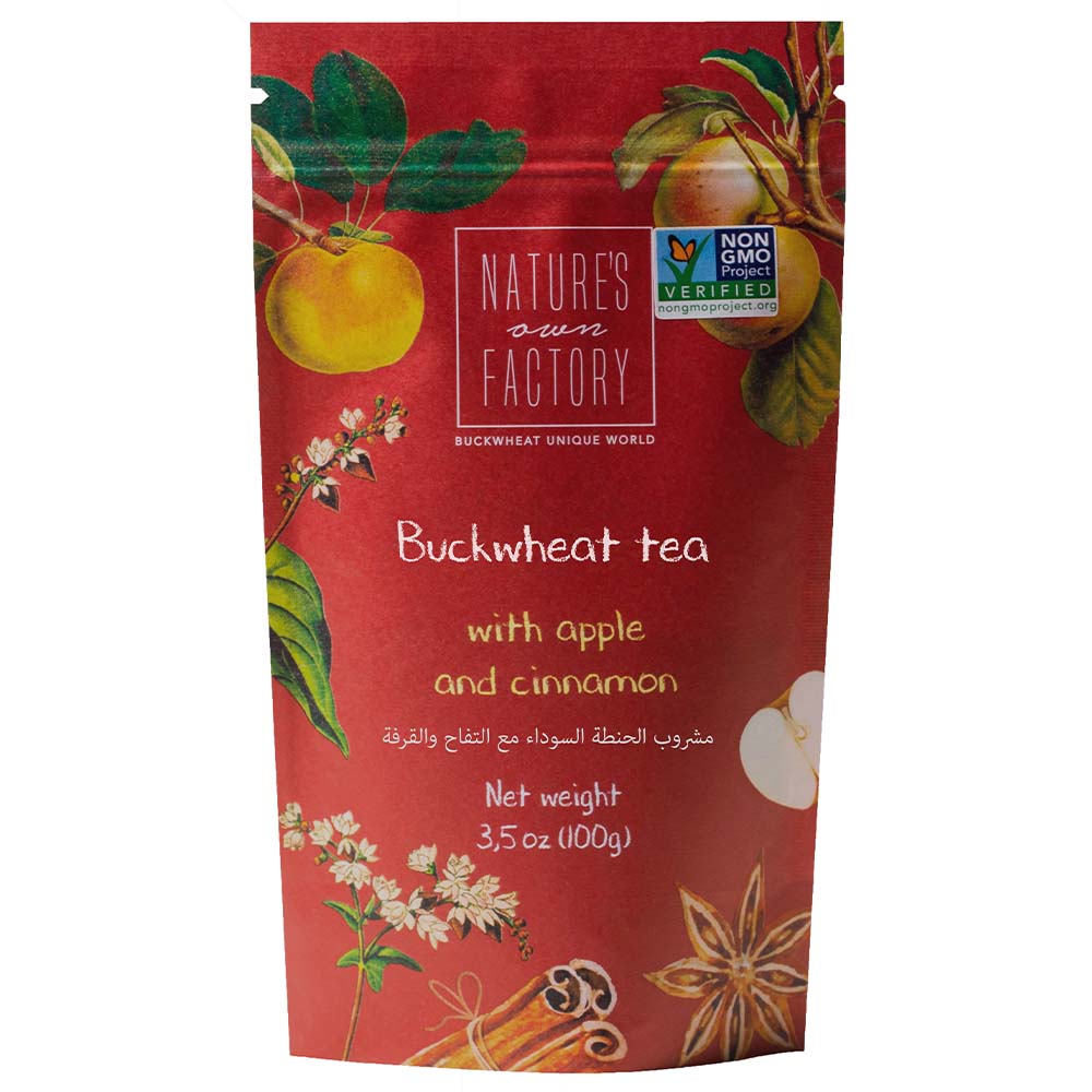 نيتشر أون فاكتوري - شاي الحنطة السوداء مع التفاح والقرفة