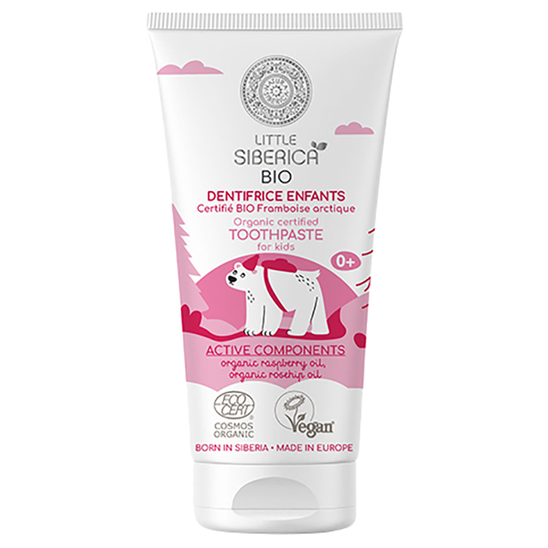 Little Siberica - Kids Organic Toothpaste - Raspberry - 60ml