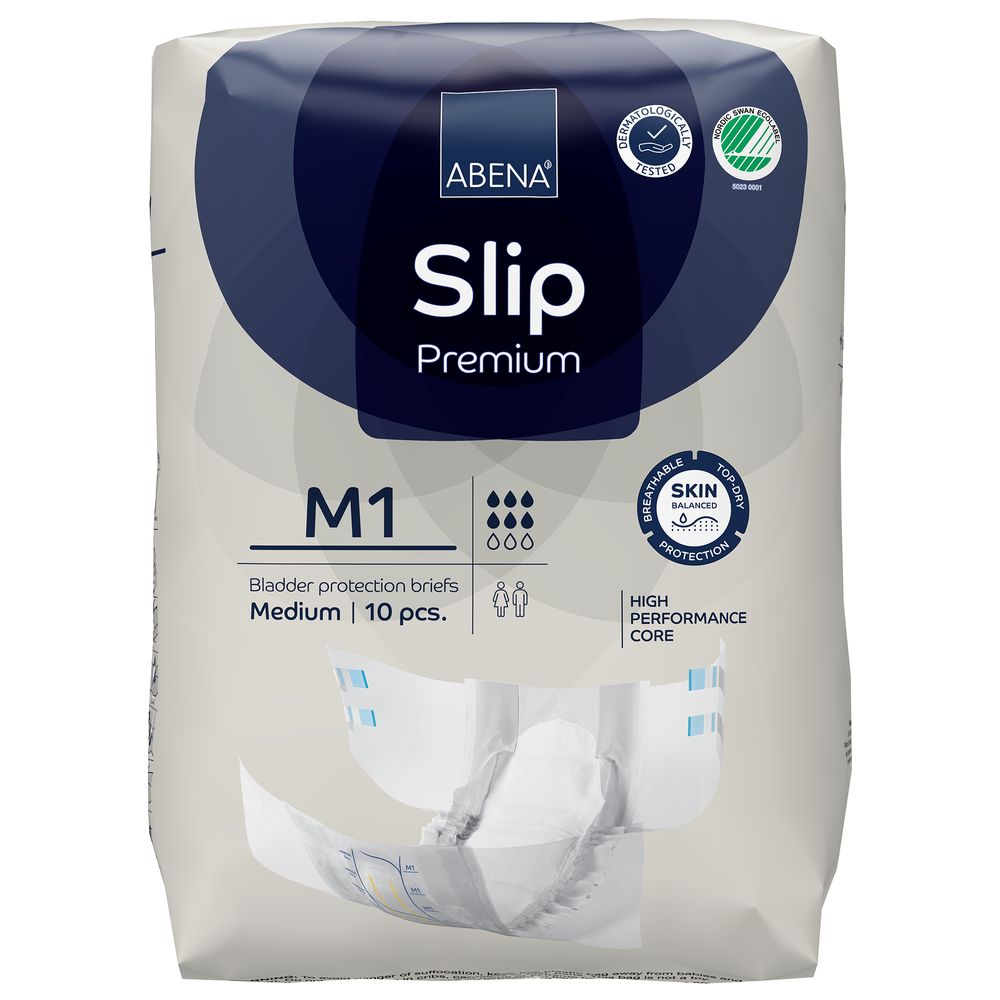 Abena - Slip Premium Adult Diapers - Medium - 10pcs
