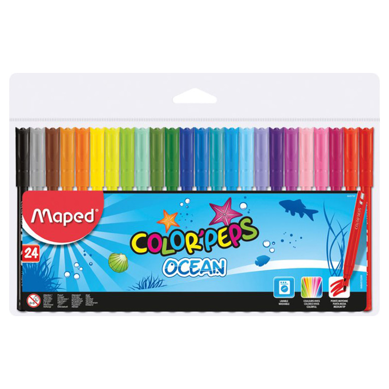 Maped - Color Peps Felt Tip Ocean 24 Color
