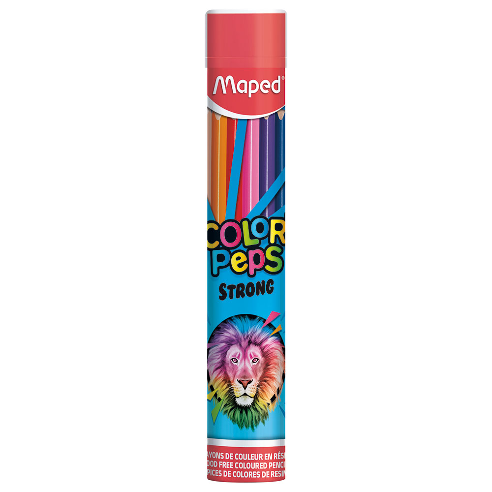 Maped - Color Pencils Strong Cylinder 12 Colours