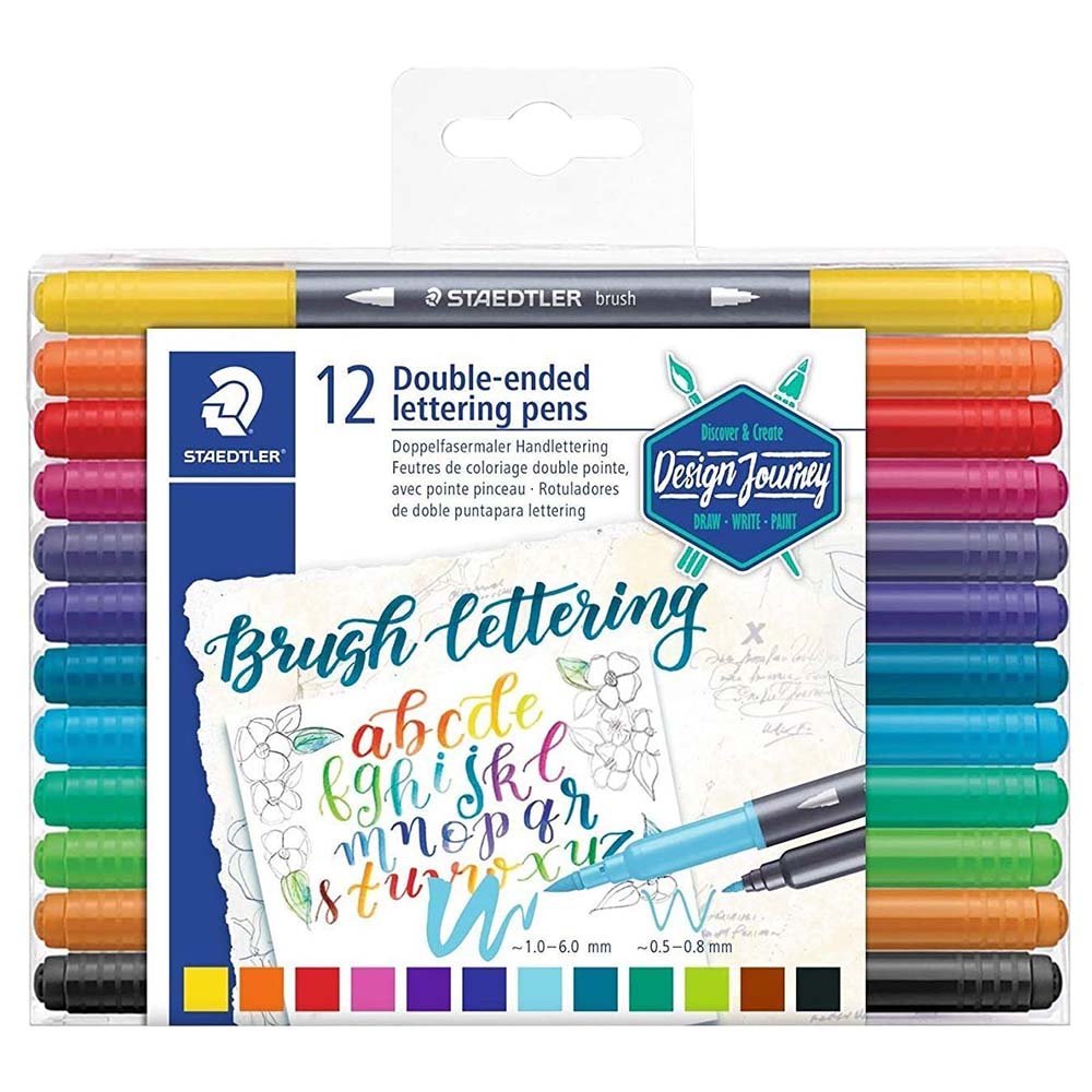Staedtler - Brush Lettering Double End Set - 12 Col