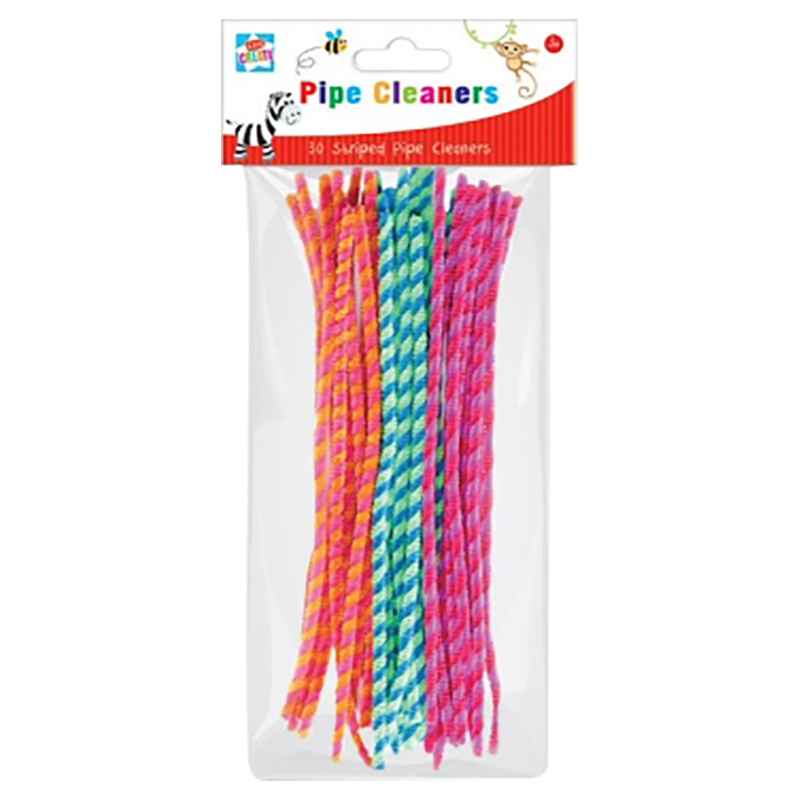 Kids Create - Act, 30 Striped Pipe Cleaners
