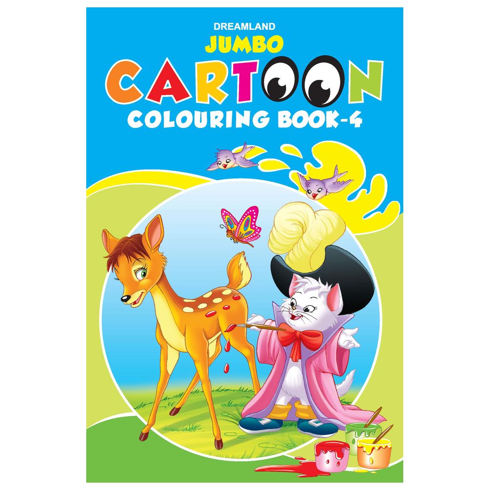 كتاب تلوين Jumbo Cartoon Colouring Book - 4