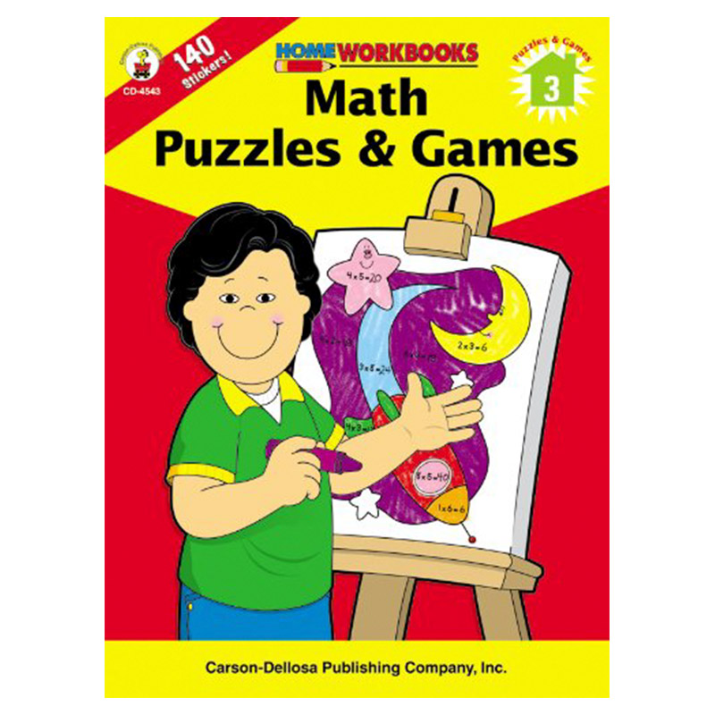 Math Puzzles & Games - Grade 3