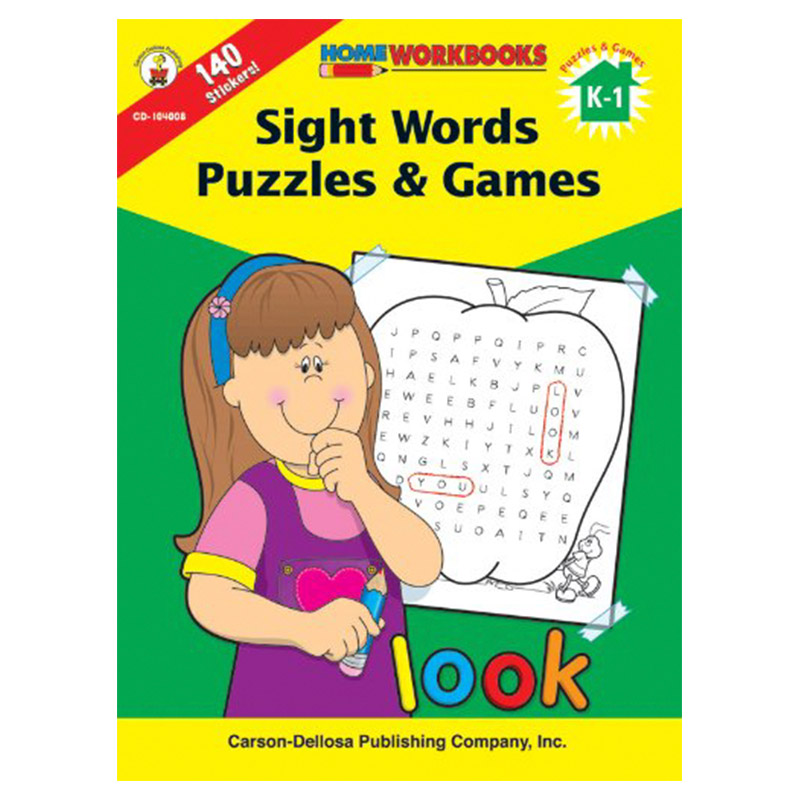 كتاب Sight Words Puzzles Games