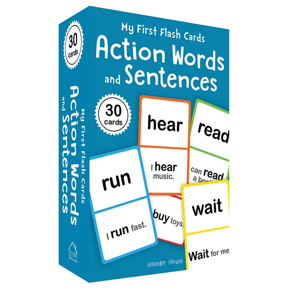 منزل العجائب بطاقات الفلاش الأولى - كلمات وأفعال وجمل