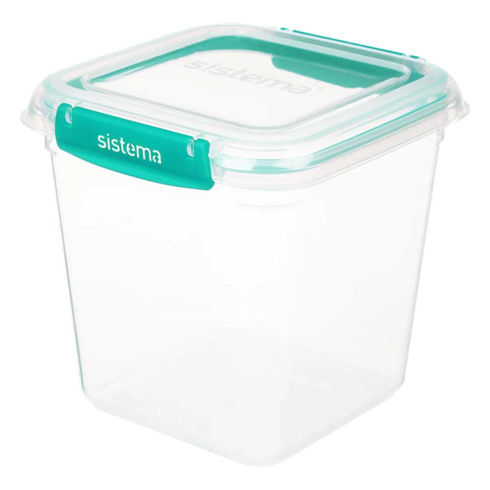 Sistema - Square Klip It Plus Container - 2.2L - Minty Teal
