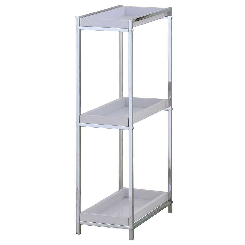 Zenments - 3 Tier PP Tray Shelf - Chrome