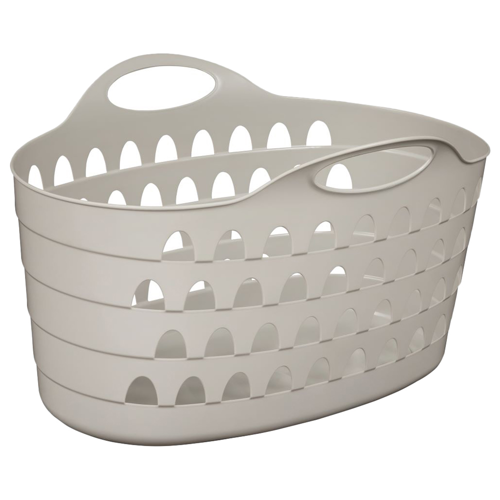 Strata - Flexi Laundry Basket Large Durable Storage Bin - Cool Grey