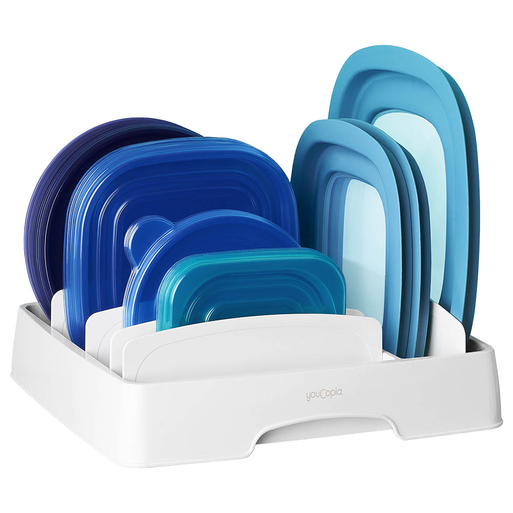 YouCopia - StoraLid Container Lid Organizer Medium - White