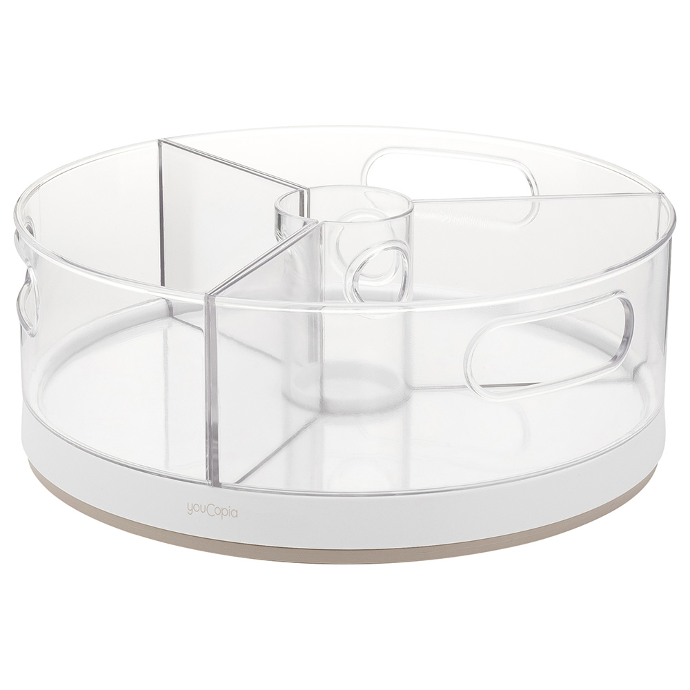 YouCopia - Crazy Susan 11inch Turntable Organizer - White