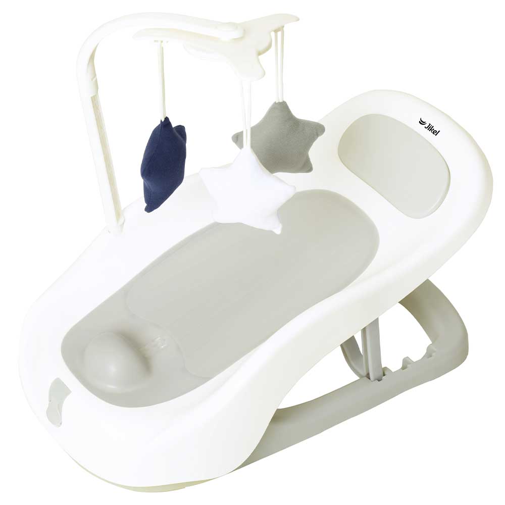 Jikel Scrub Folding Bath Booster - Grey
