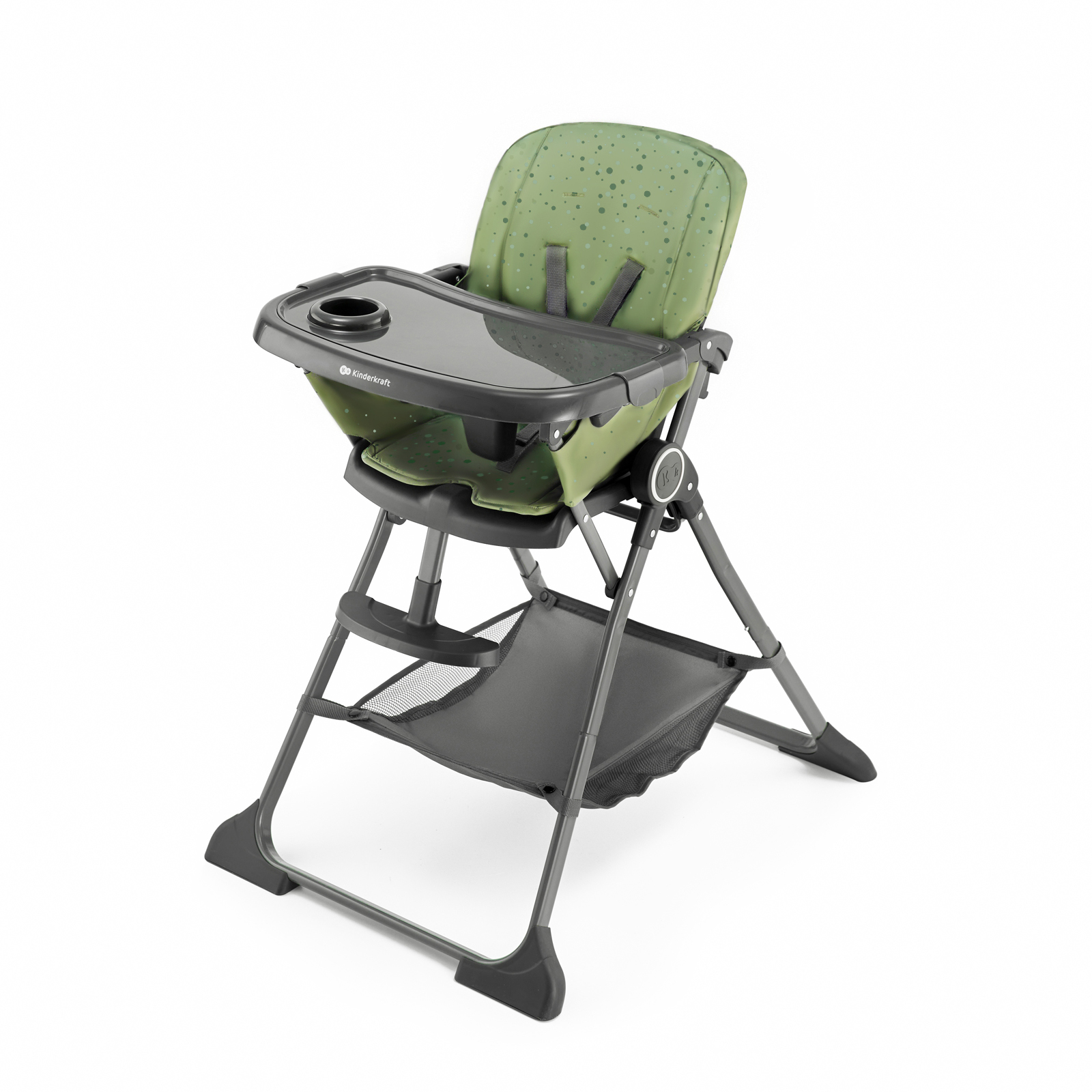 Kinderkraft - Foldee One-Second Folding High Chair 6m-3Y- Green