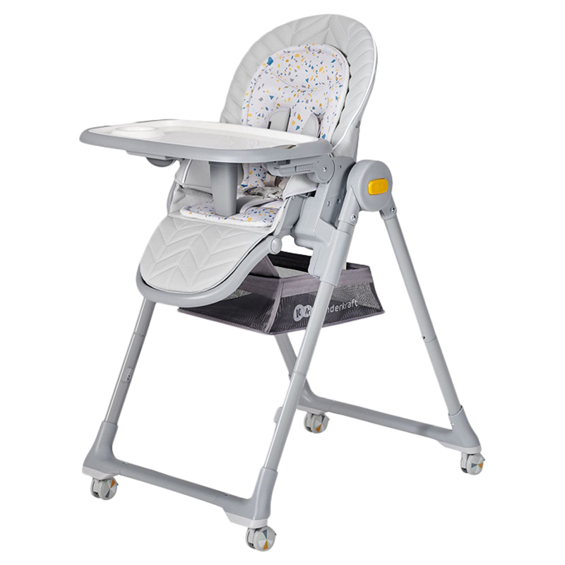 Kinderkraft - Lastree 2-in-1 Baby Bouncer Feeding High Chair 0-3Y - Grey