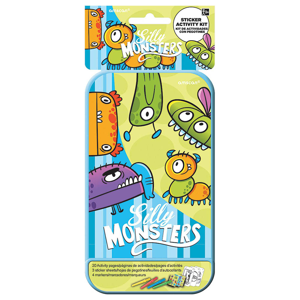 أمسكان - مجموعة ملصقات الأنشطة - الوحوش المضحكة