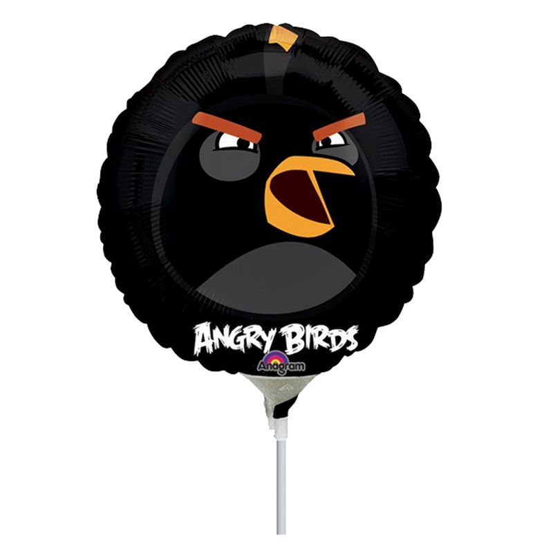 Amscan - Angry Birds Foil Balloon 22.86cm - Black