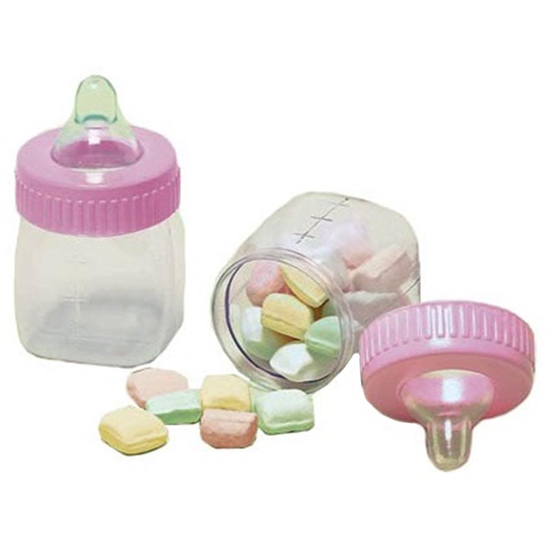 بارتي سنتر - زجاجات أطفال قابلة للتعبئة باللون الوردي