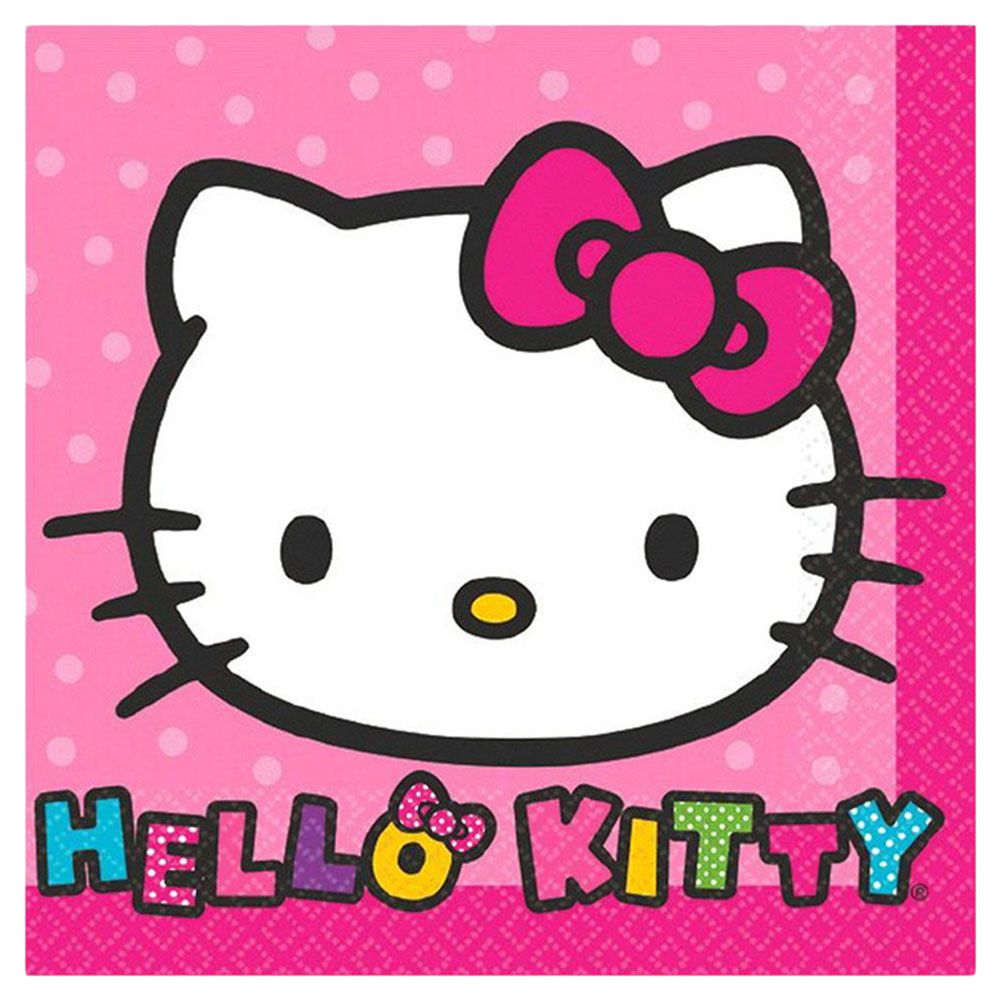 Party Centre - Hello Kitty Rainbow Beverage Tissues (16pcs)