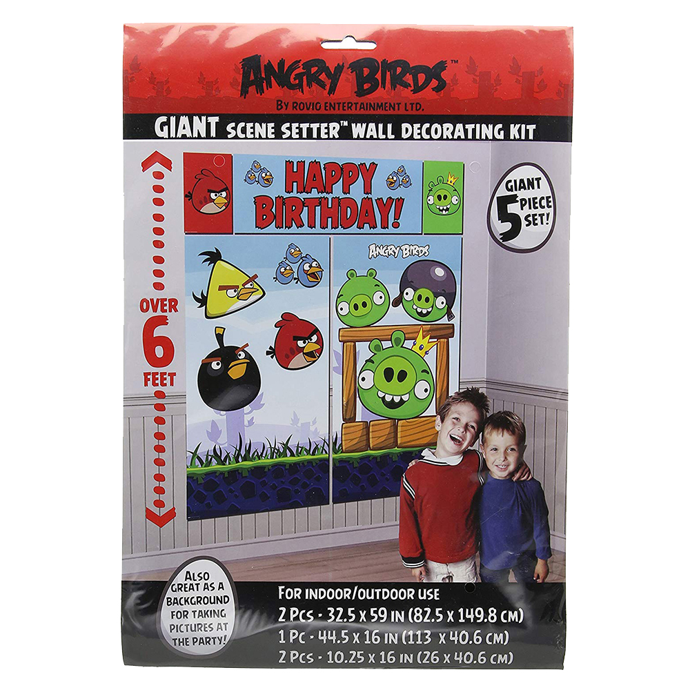 Amscan - Angry Birds Scene Setters 5pcs