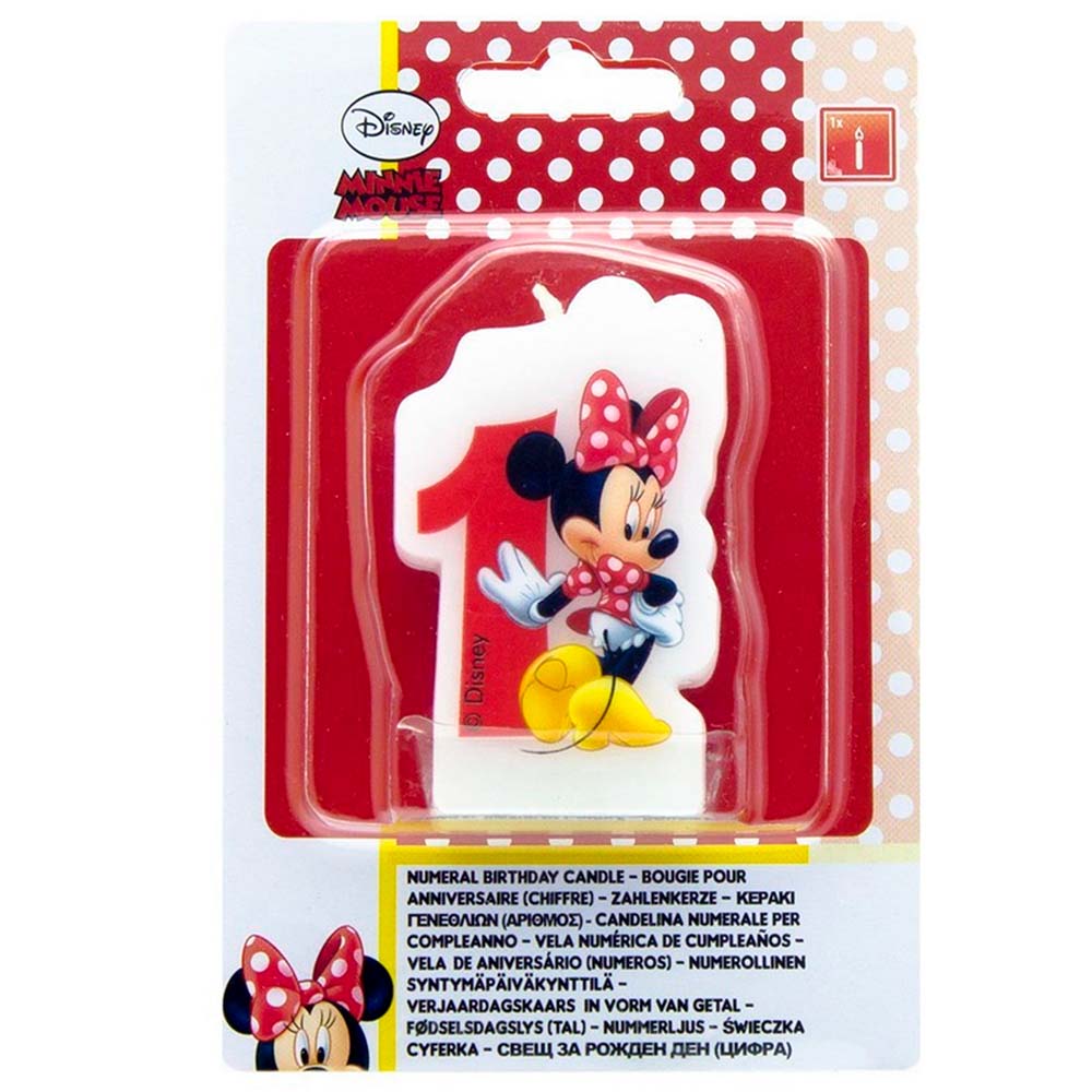 Party Centre - Disney Minnie Numeral Candle No. 1
