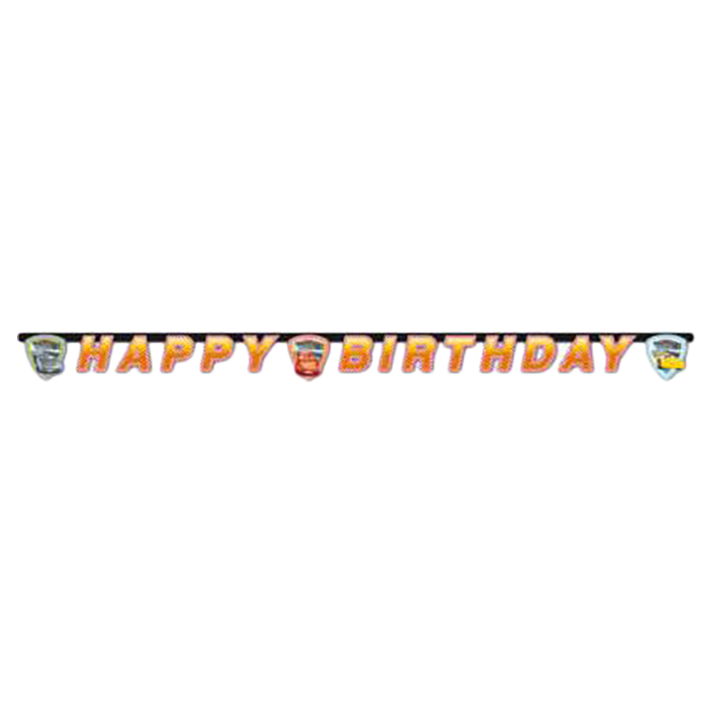 Procos - Disney Cars 3 Happy Birthday Banner