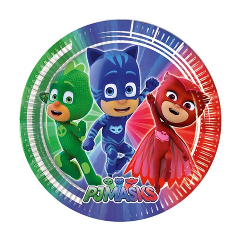 Party Centre - Pj Masks Paper Plates 17.8cm 8pcs