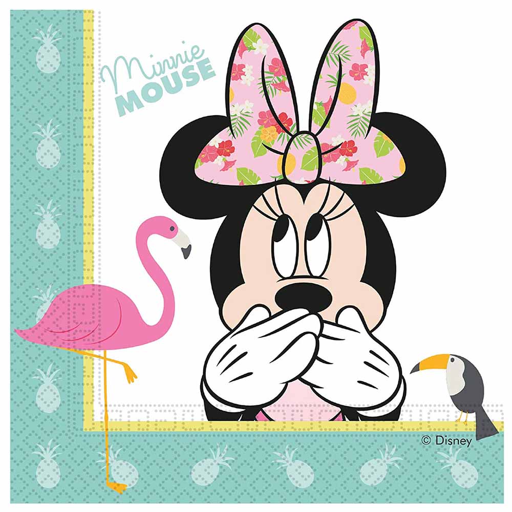 Party Centre - Disney Minnie Tropical Lunch Tissues 20pcs