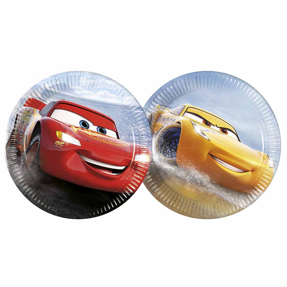 Party Centre - Disney Cars The Legend Of The Track Paper Plates 17.8cm, 8pcs