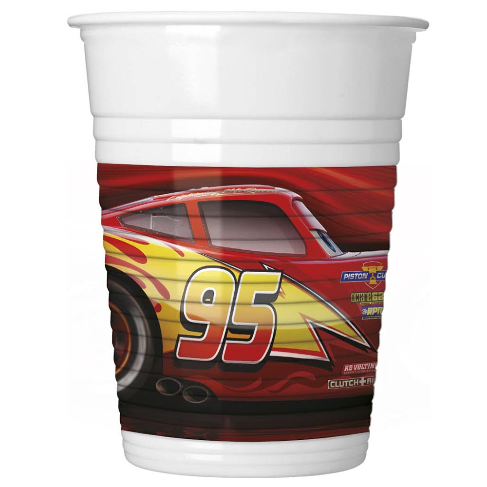 Party Centre - Disney Cars The Legend Of The Track Plastic Cups 207ml, 8pcs