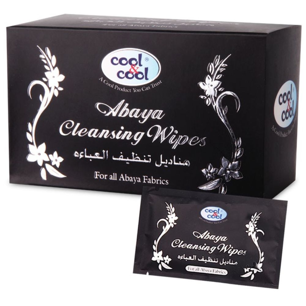 كول & كول - مناديل مبللة لتنظيف العباءة - 12 منديل