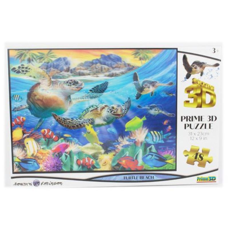 Prime3D - Turtle Beach 3D Puzzle - 48Pcs
