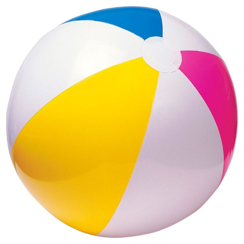 Glossy Panel Inflatable Beach Ball – 24 inches
