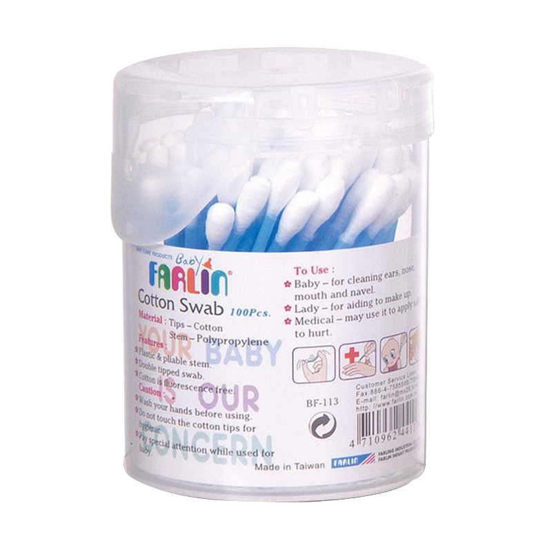 Farlin - Cotton Buds Pack of 100 - Blue