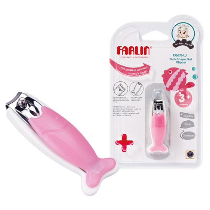 فارلن - مقص أظافر سمكة - أبيض