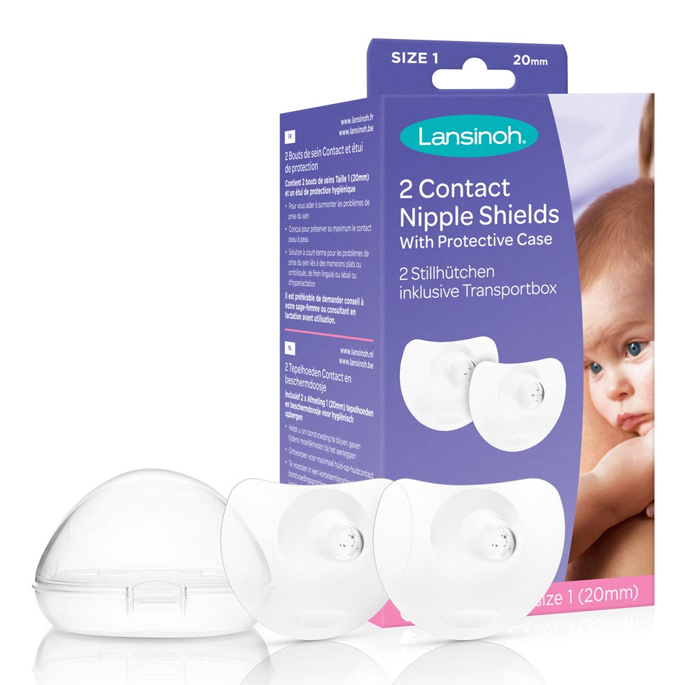 Lansinoh - Contact Nipple Shields Size 2 - Pack of 2 - 24mm