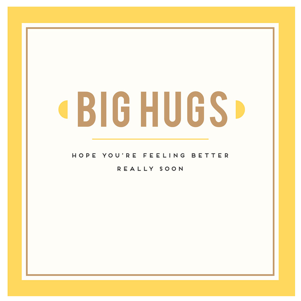 أليس سكوت - بطاقة تهنئة تعافى بسرعة مع عناق كبير
