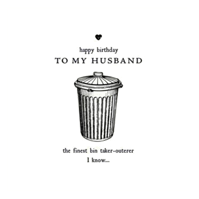 آليس سكوت - بطاقة - Happy Birthday Husband Bin 