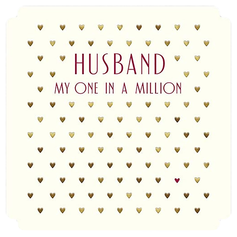 Fox & Butler - Husband My One In A Million Card