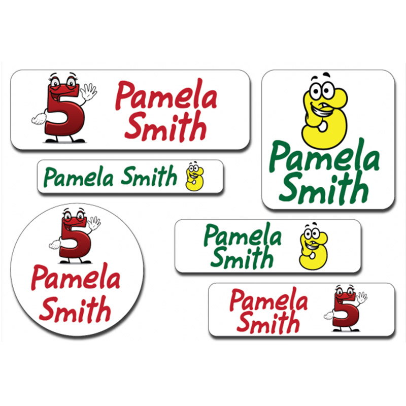 ملصقات الأسماء للكي على الملابس وملصقات مقاومة للماء 0010 من أجوبا