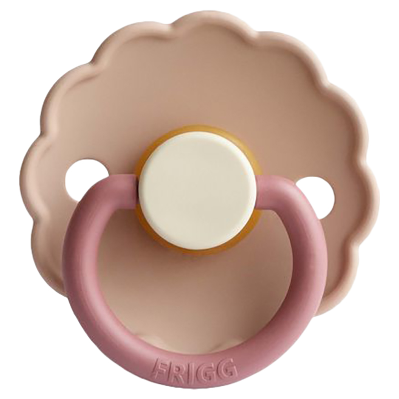 FRIGG Daisy Latex Baby Pacifier 6-18M 1-Pack Peony - Size 2