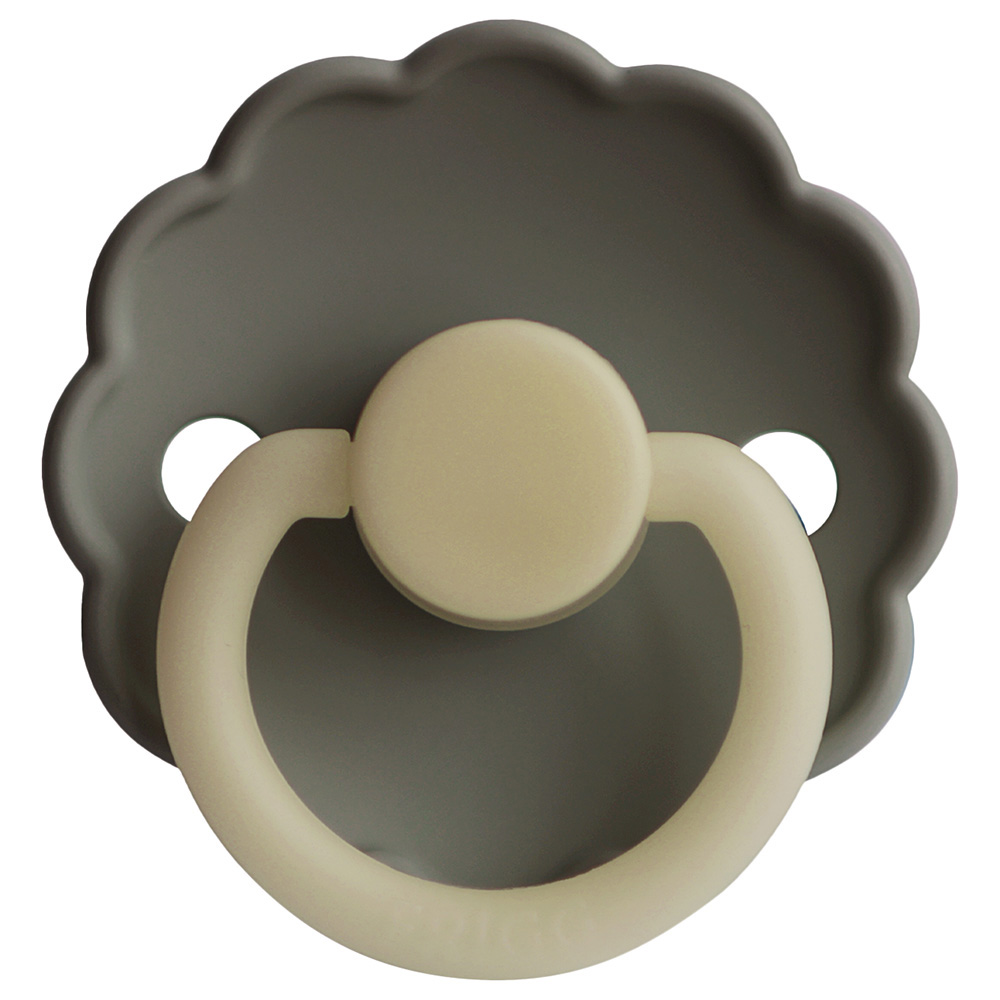 Frigg - Daisy Silicone Night Pacifier 0-6M S1 - Portobello
