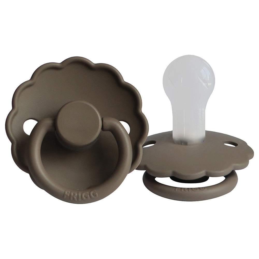 Frigg - S1 Daisy Silicone Pacifier - 0-6 Months - Portobello