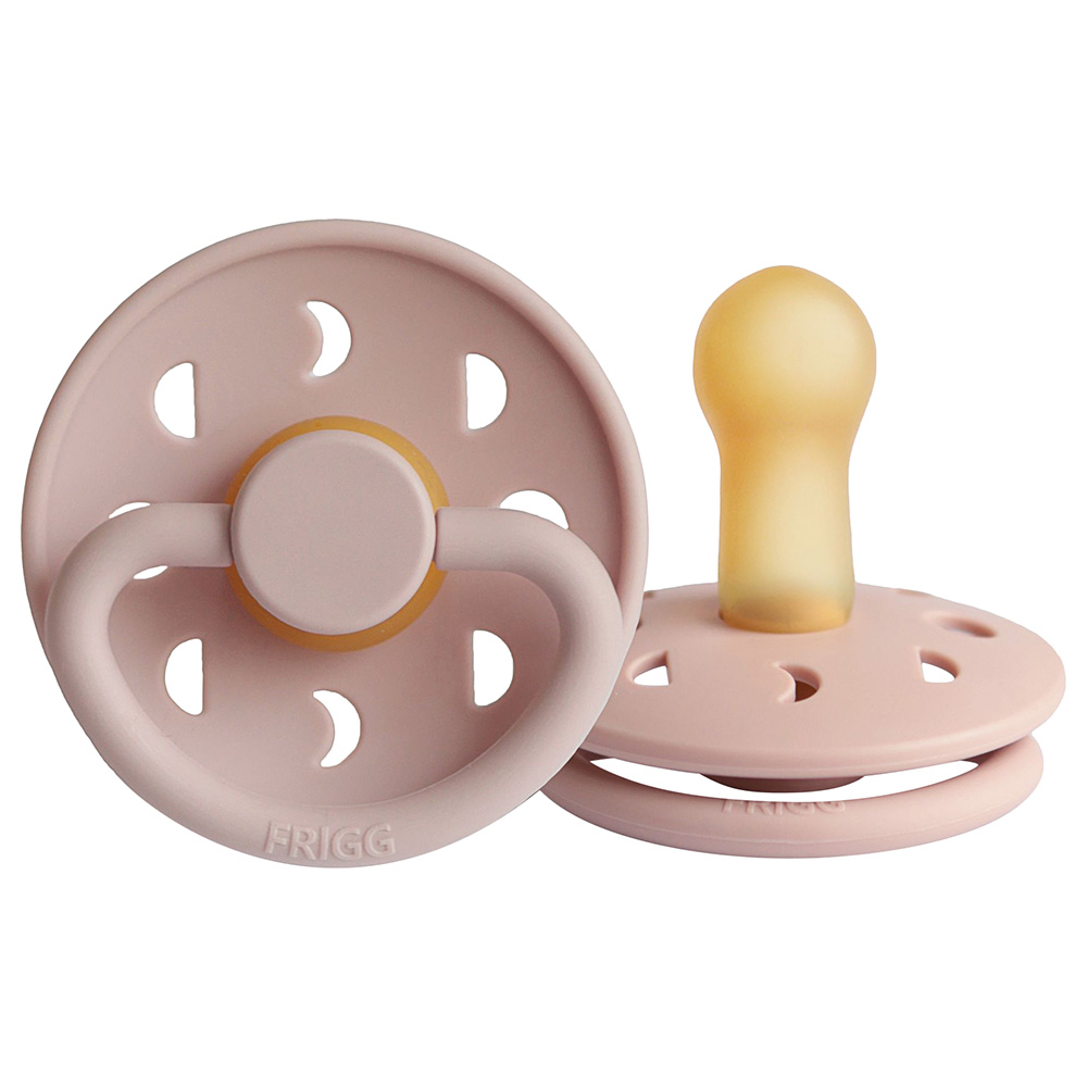 FRIGG - Moon Phase Latex Pacifier 6-18M S2 - Powder Blush