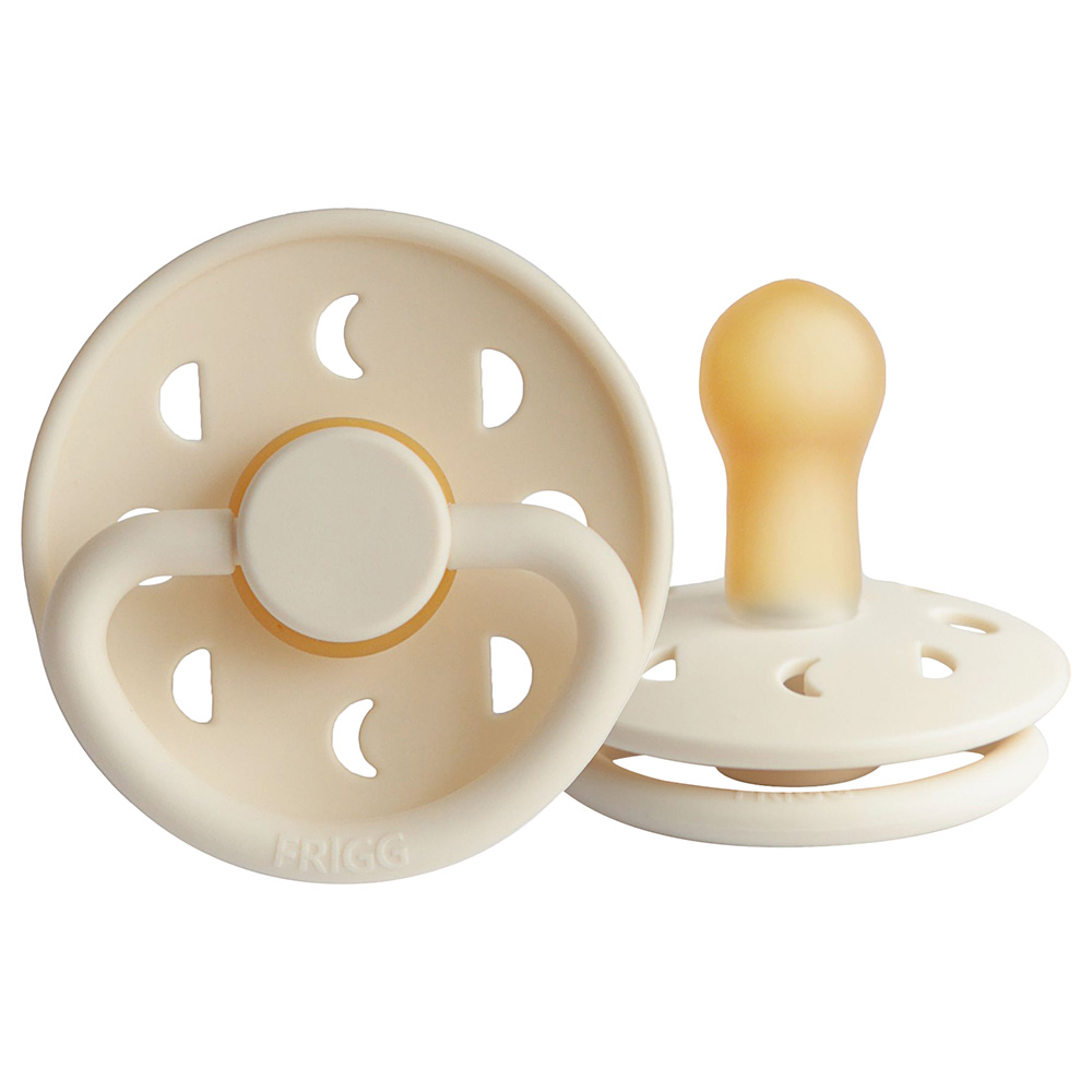 FRIGG Moon Phase Latex Baby Pacifier 6-18M 1-Pack Cream - Size 2