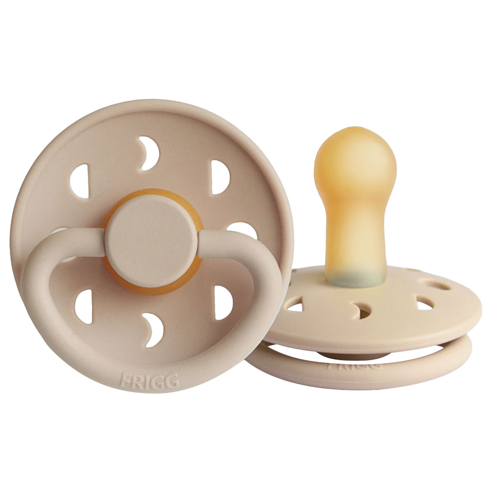 FRIGG Moon Phase Latex Baby Pacifier 6-18M 1-Pack Croissant - Size 2