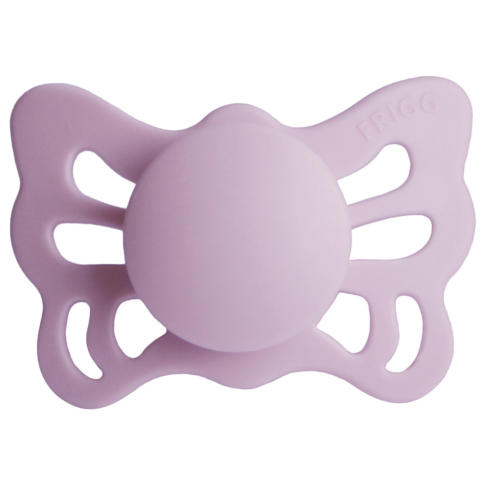 Frigg - Butterfly Anatomical Silicone Pacifier 0-6M S1 - Soft Lilac
