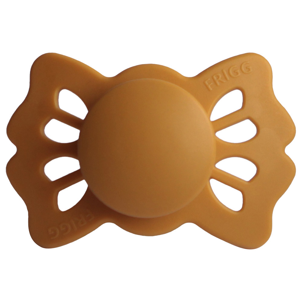 Frigg - Lucky Symmetrical Silicone Pacifier 0-6M S1 - Honey Gold